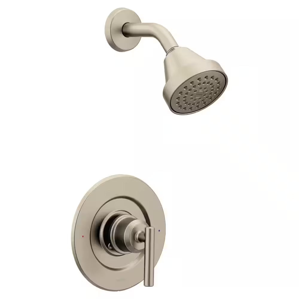 MOEN Gibson Single-Handle Posi-Temp Shower Only Faucet Trim Kit in Brushed Nickel (Valve Not Included)