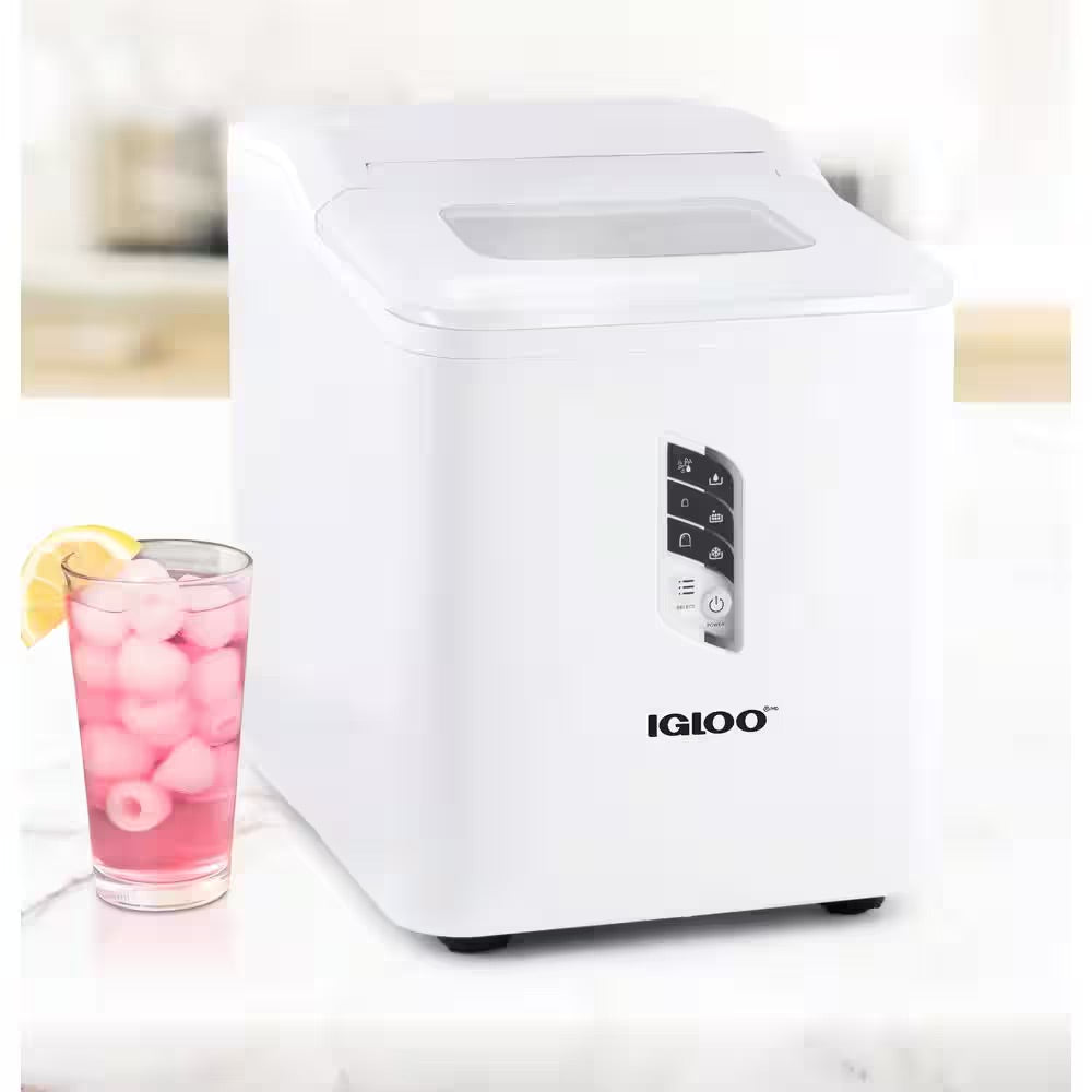 IGLOO 26 lb. Portable Ice Maker in White
