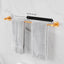 Zalerock Modern 3-Piece Bath Hardware Set with Retractable Towel Bar*1, Towel Ring*1, Toilet Paper Holder*1 in Gold