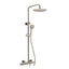 ANZZI Downpour 5-Spray Patterns with 9.5 in. Wall Mount Rainfall Dual Shower Head in Brushed Nickel