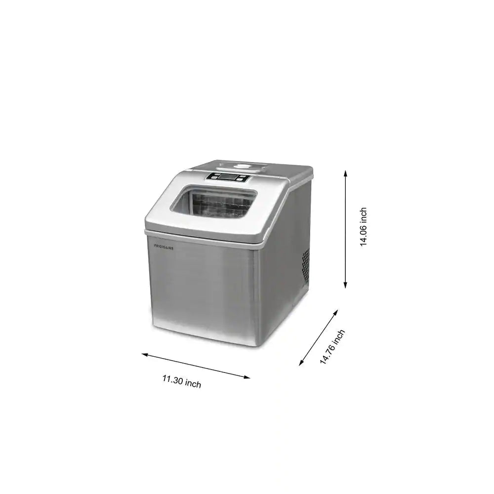 Frigidaire 40 lb. Freestanding Ice Maker in Stainless Steel