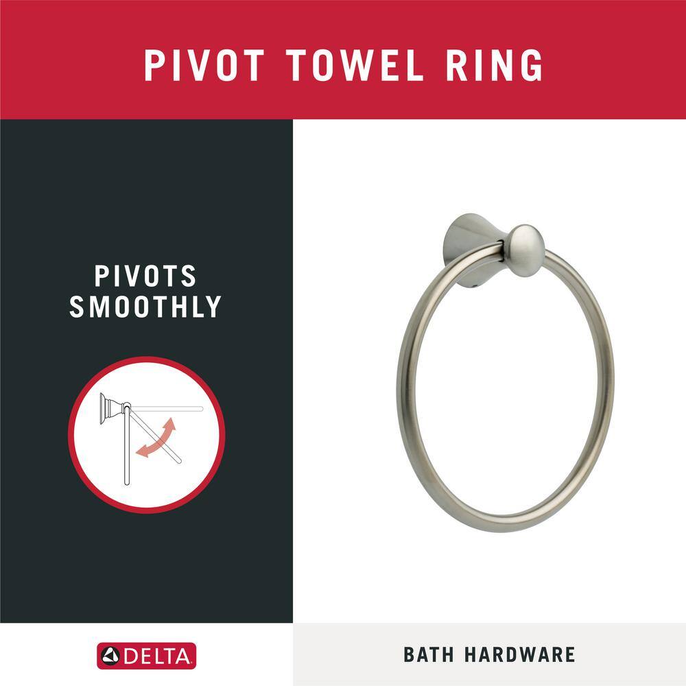 Delta Lahara Towel Ring in Brilliance Stainless