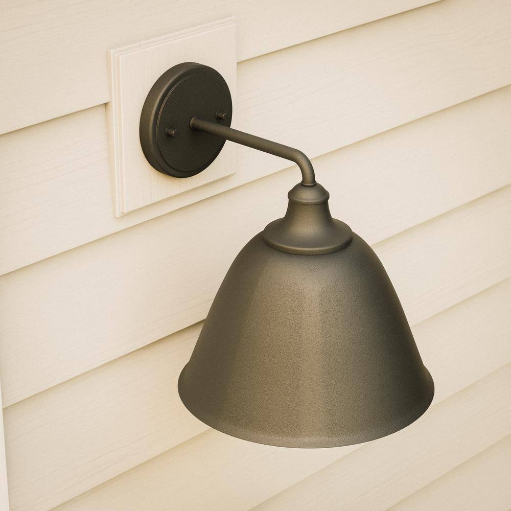 Hampton Bay Grangehill 1-Light Medium Barn Light Wall Lantern