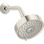 KOHLER Purist 3-Spray Patterns 5.5 in. Single Wall Mount Fixed Shower Head in Vibrant Polished Nickel
