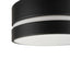 Globe Electric Belamy 11.8 in. 2-Light Matte Black Flush Mount with Inner Frosted Acrylic Shade