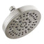 Delta 5-Spray Patterns 1.75 GPM 6 in. Wall Mount Fixed Shower Head in Stainless