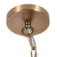 Meyer&Cross Verona 1-Light Brass Pendant with Seeded Glass Shade