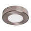 Armacost Lighting PureVue Dimmable Soft White LED Puck Light Brushed Steel Finish