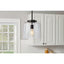 Hampton Bay Mullins 10 in. 1-Light Coal Pendant Hanging Light, Modern Industrial Kitchen Pendant Lighting