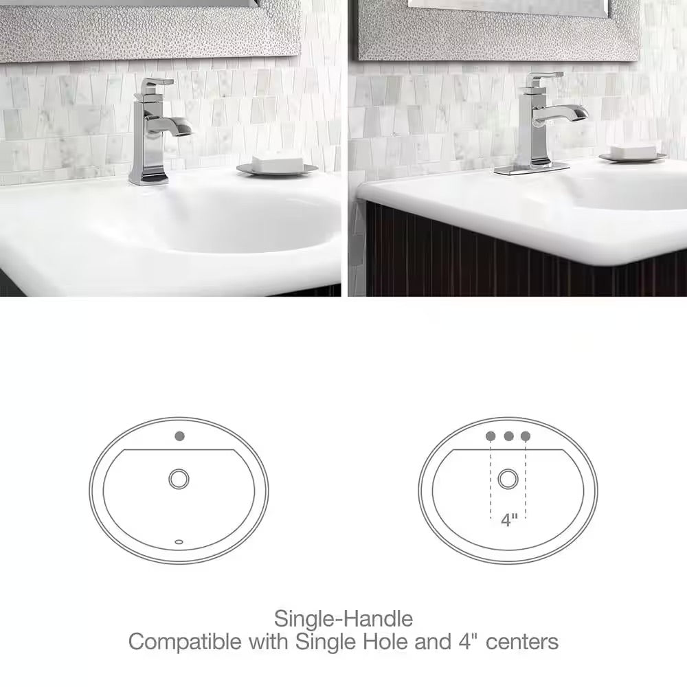 KOHLER Rubicon Single Hole Single-Handle Bathroom Faucet in Polished Chrome