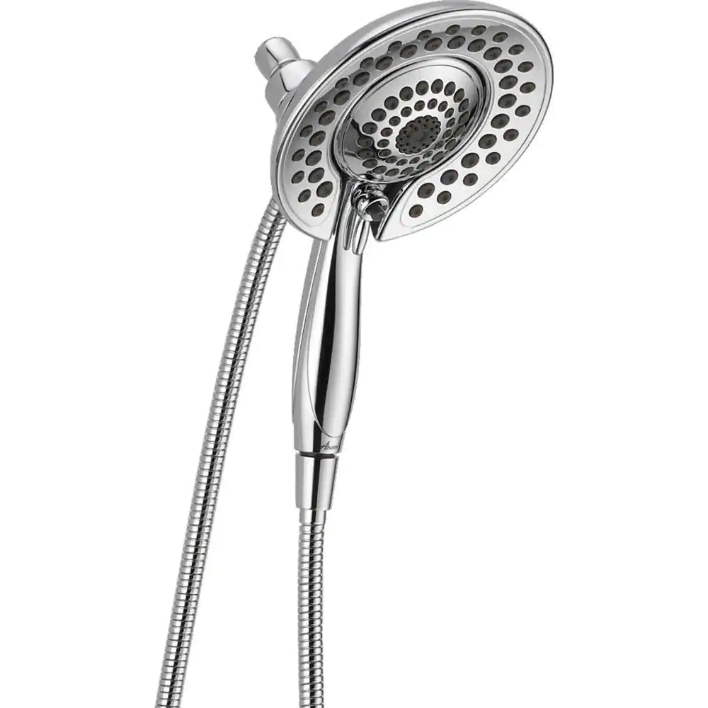 Delta In2ition 5-Spray Patterns 1.75 GPM 6.81 in. Wall Mount Dual Shower Heads in Chrome