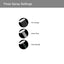 KOHLER Fordra 3-Spray Patterns 5.375 in. Wall Mount Handheld Shower Head in Matte Black