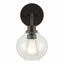JONATHAN Y Sandrine 6.5 in. 1-Light Oil Rubbed Bronze Iron/Seeded Glass Cottage Rustic LED Vanity Light