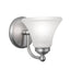 NORWELL Soleil 1-Light Brush Nickel Wall Sconce