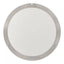 Hampton Bay Flaxmere 14 in. Brushed Nickel Dimmable LED Flush Mount Ceiling Light with Frosted White Glass Shade