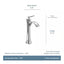 MOEN Wynford Single Hole Single-Handle Vessel Bathroom Faucet in Brushed Nickel