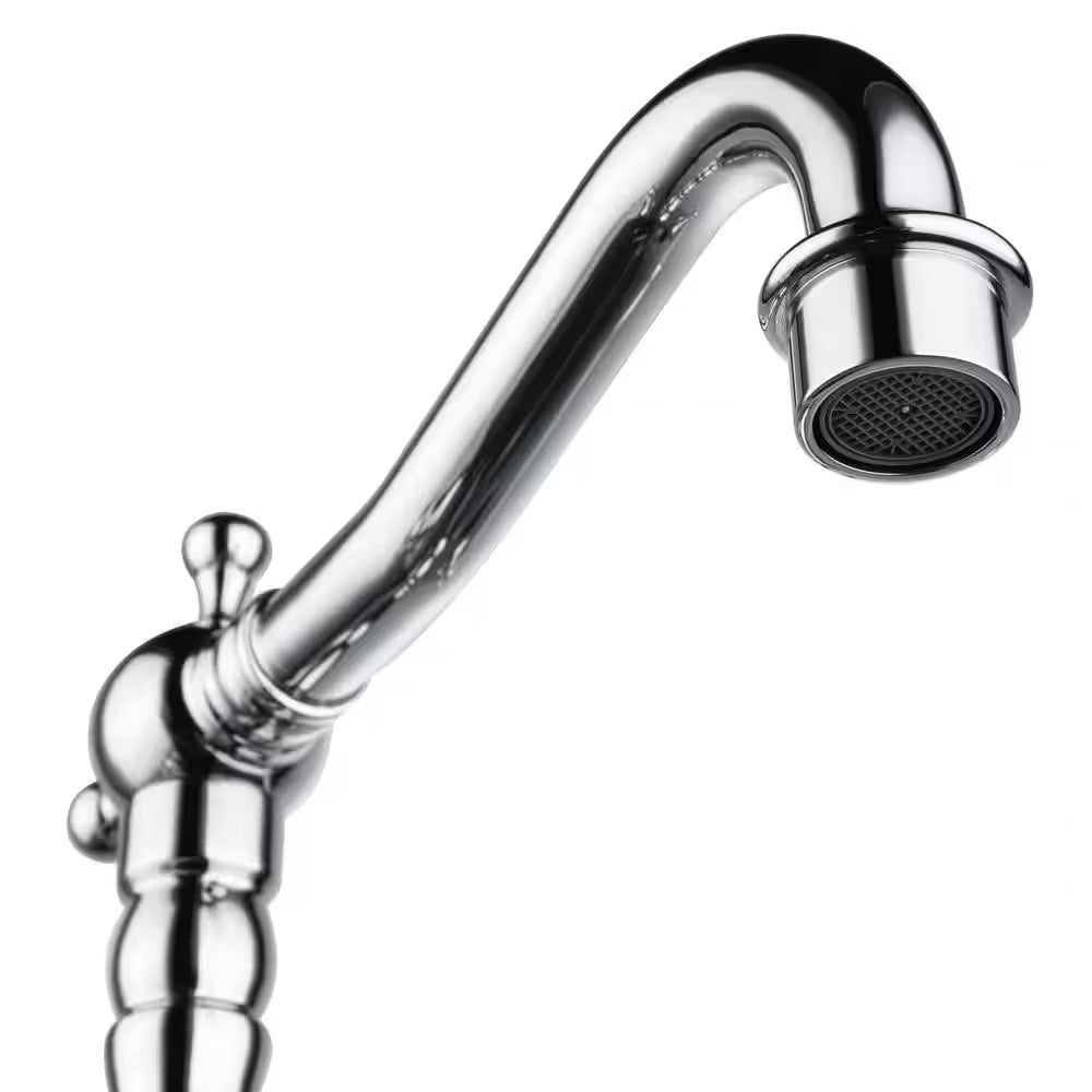 Pia Ricco 8 in. Widespread 2-Handle Bathroom Sink Faucet with Drain Assembly in Chrome