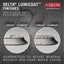 Delta Pivotal 5-Spray Patterns 1.75 GPM 6 in. Wall Mount Fixed Shower Head with H2Okinetic in Lumicoat Stainless