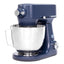 GE 5.3 Qt. 7-Speed Sapphire Blue Stand Mixer with Coated Flat Beater, Coated Dough Hook, Wire Whisk, and Pouring Shield