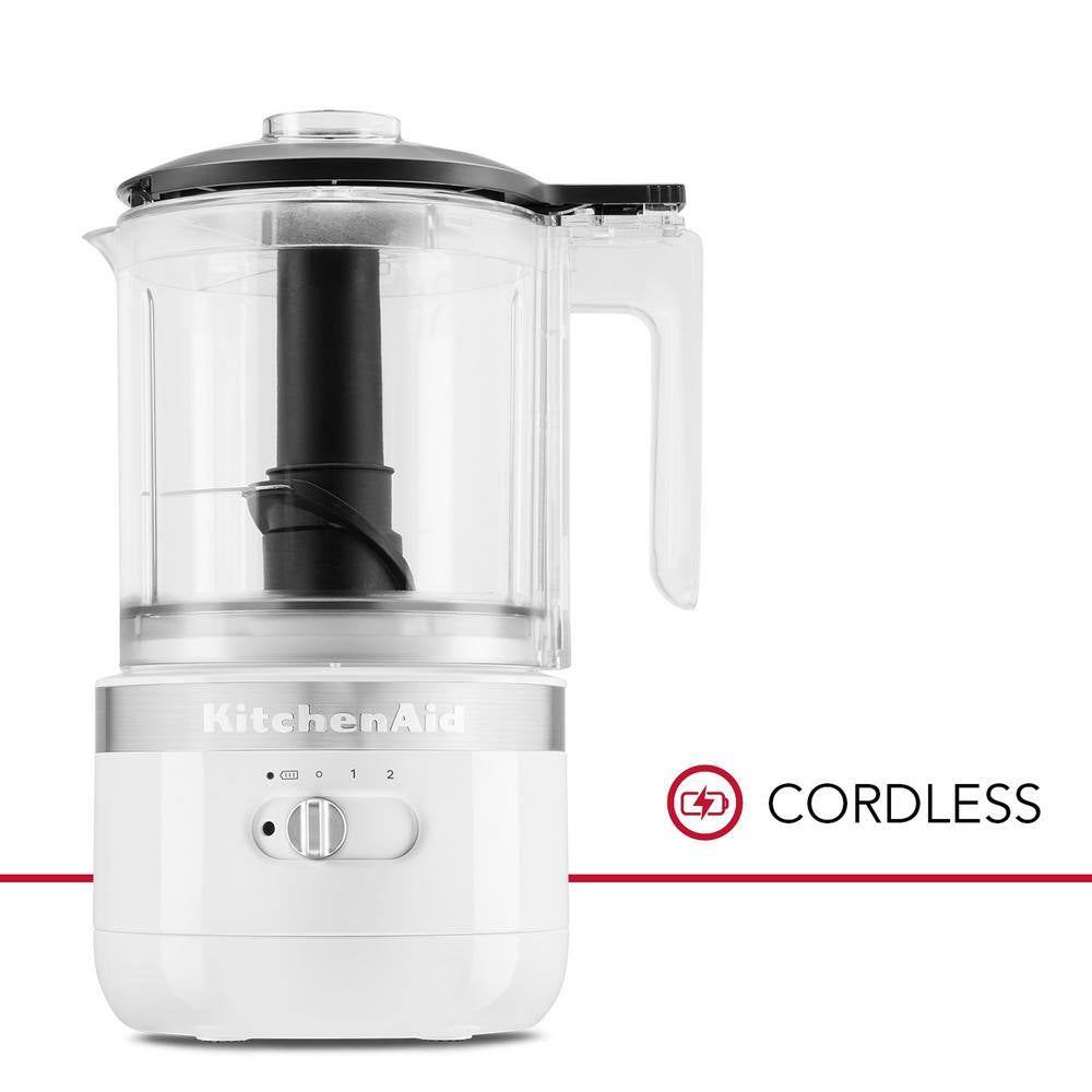 KitchenAid Cordless 5-Cup White Food Chopper