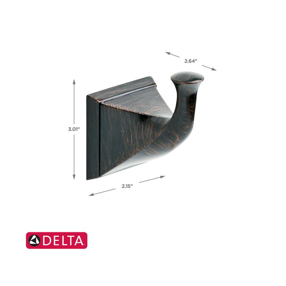 Delta Everly Single Towel Hook in Venetian Bronze