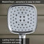 KOHLER Fordra 3-Spray Patterns 5.375 in. Wall Mount Handheld Shower Head in Polished Chrome