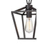 Bel Air Lighting Lacey 1-Light Oil Rubbed Bronze Hanging Mini Kitchen Pendant Light with Metal Shade