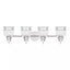 Home Decorators Collection Willow Springs 31.25 in. 4-Light Chrome Bathroom Vanity Light with Clear Glass Shade