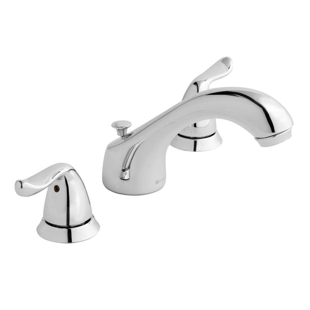 Glacier Bay Constructor 8 in. Widespread Double-Handle Low-Arc Bathroom Faucet in Polished Chrome