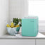 Costway 10.5 in. 44 lbs./24H Portable Ice Maker Self-Clean with Scoop in Mint Green