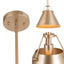 LNC Modern Gold Pendant Light with Metal Bell Shade, Glam Hanging Light for Kitchen Island Living & Dining Room Corner Table