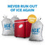 NewAir Portable 28 lb. of Ice a Day Countertop Ice Maker BPA Free Parts with 3 Ice Sizes and Ice Scoop - Red