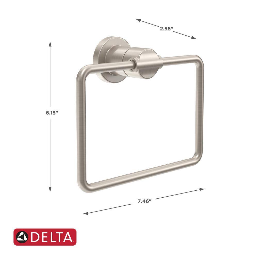 Delta Nicoli Towel Ring in Spotshield Brushed Nickel