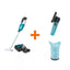 Makita 18V LXT Compact Brushless Vacuum Kit, 2.0Ah with Black Cyclonic Vacuum Attachment with Lock and Reusable Filter