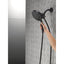 Delta In2ition 4-Spray Patterns 2.50 GPM 5.72 in. Wall Mount Dual Shower Heads in Matte Black