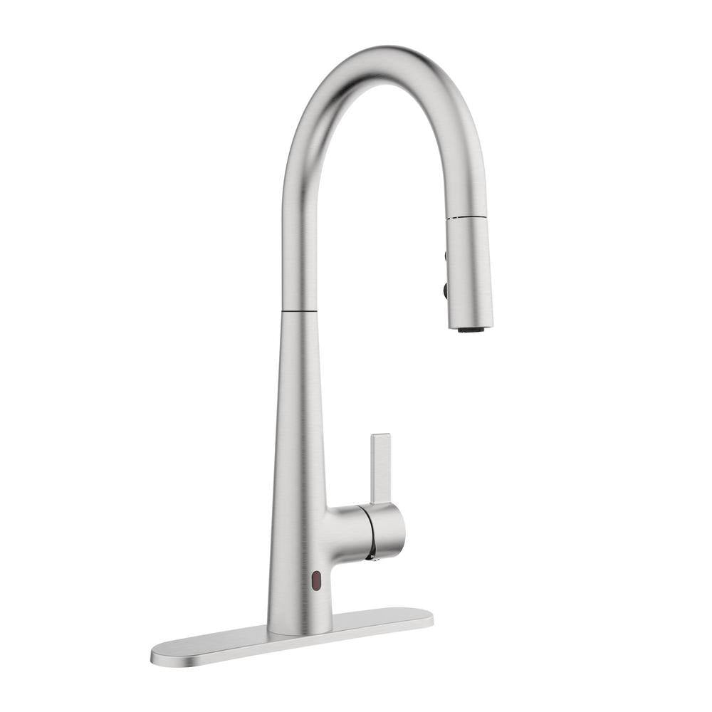 KEENEY Belanger Touchless Single Handle Pull-Down Kitchen Faucet with Magik Technology in Stainless Steel