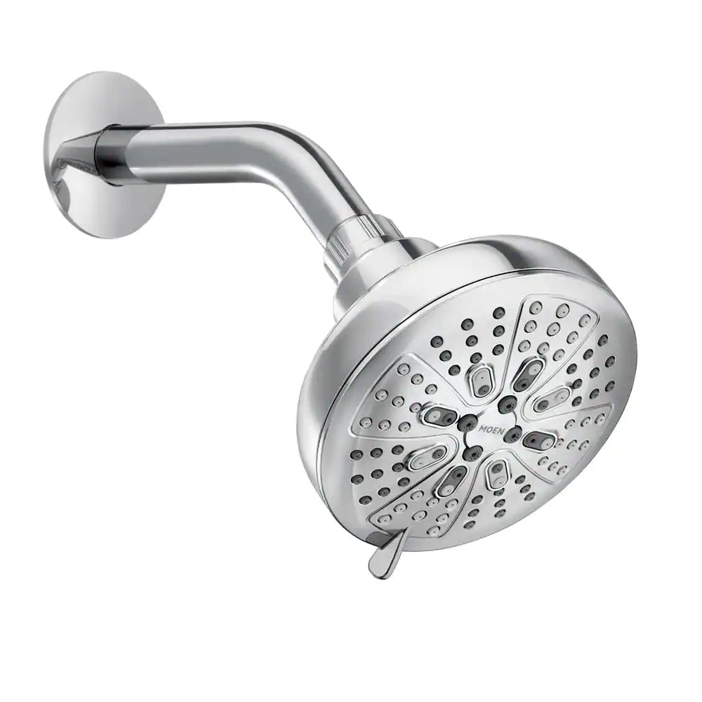 MOEN HydroEnergetix 8-Spray Patterns with 1.75 GPM 4.75 in. Single Wall Mount Fixed Shower Head in Chrome