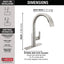 Delta Keele Single-Handle Pull-Down Sprayer Kitchen Faucet in SpotShield Stainless