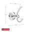 Delta Esato Double Towel J-Hook in Polished Chrome
