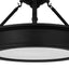 Home Decorators Collection Grafton 15 in. 3-Light Coal Semi-Flush Mount Ceiling Light