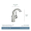 MOEN Sarona Single Hole Single-Handle Bathroom Faucet in Spot Resist Brushed Nickel