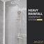 ANZZI Downpour 5-Spray Patterns with 9.5 in. Wall Mount Rainfall Dual Shower Head in Brushed Nickel