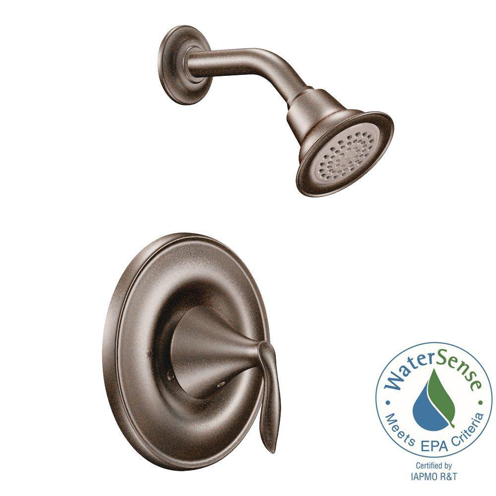 MOEN Eva Single-Handle Posi-Temp Trim Kit with Eco-Performance Shower Head in Oil Rubbed Bronze (Valve Not Included)