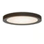 Home Decorators Collection Calloway 15 in. Matte Black Selectable LED Flush Mount