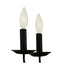 Bel Air Lighting Candle 4-Light Black Farmhouse Chandelier for Dining Room