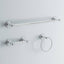 Delta Crestfield 3-Piece Bath Hardware Set with Towel Ring Toilet Paper Holder and 24 in. Towel Bar and in Chrome