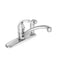MOEN Adler Single-Handle Low Arc Standard Kitchen Faucet with Side Sprayer in Chrome