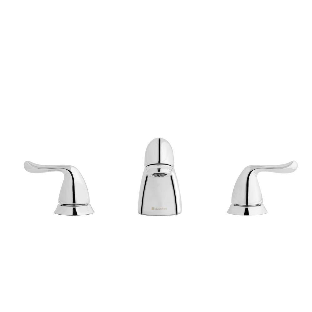 Glacier Bay Constructor 8 in. Widespread Double-Handle Low-Arc Bathroom Faucet in Polished Chrome