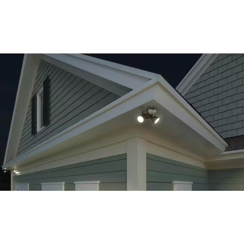 Lithonia Light Contractor Select HGX Dark Bronze Motion Activated Outdoor Integrated LED Flood Light