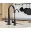 MOEN Sleek Single-Handle Pull-Down Sprayer Bar Faucet Featuring Reflex and Power Clean in Matte Black